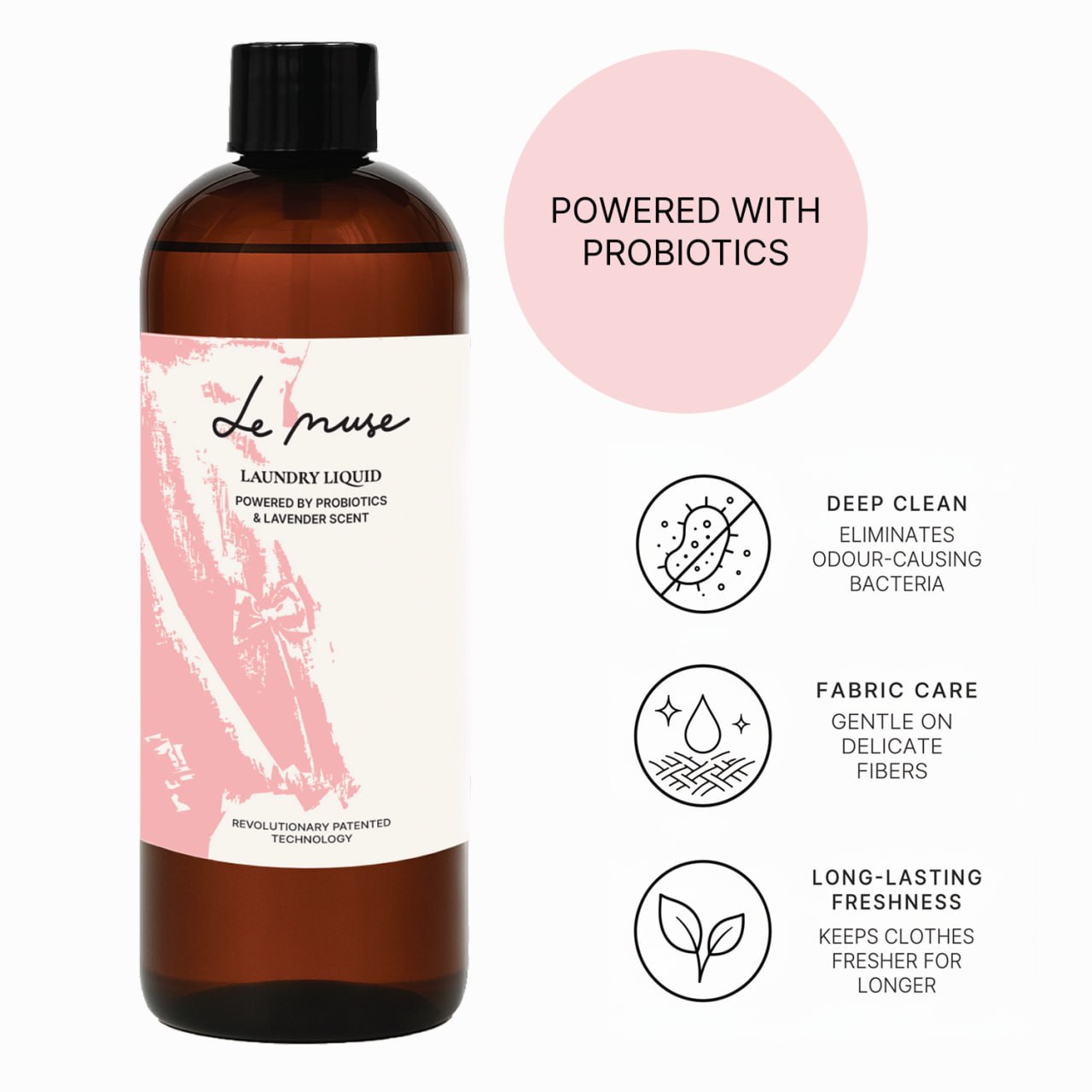 Premium Probiotic Laundry Liquid LeMuse