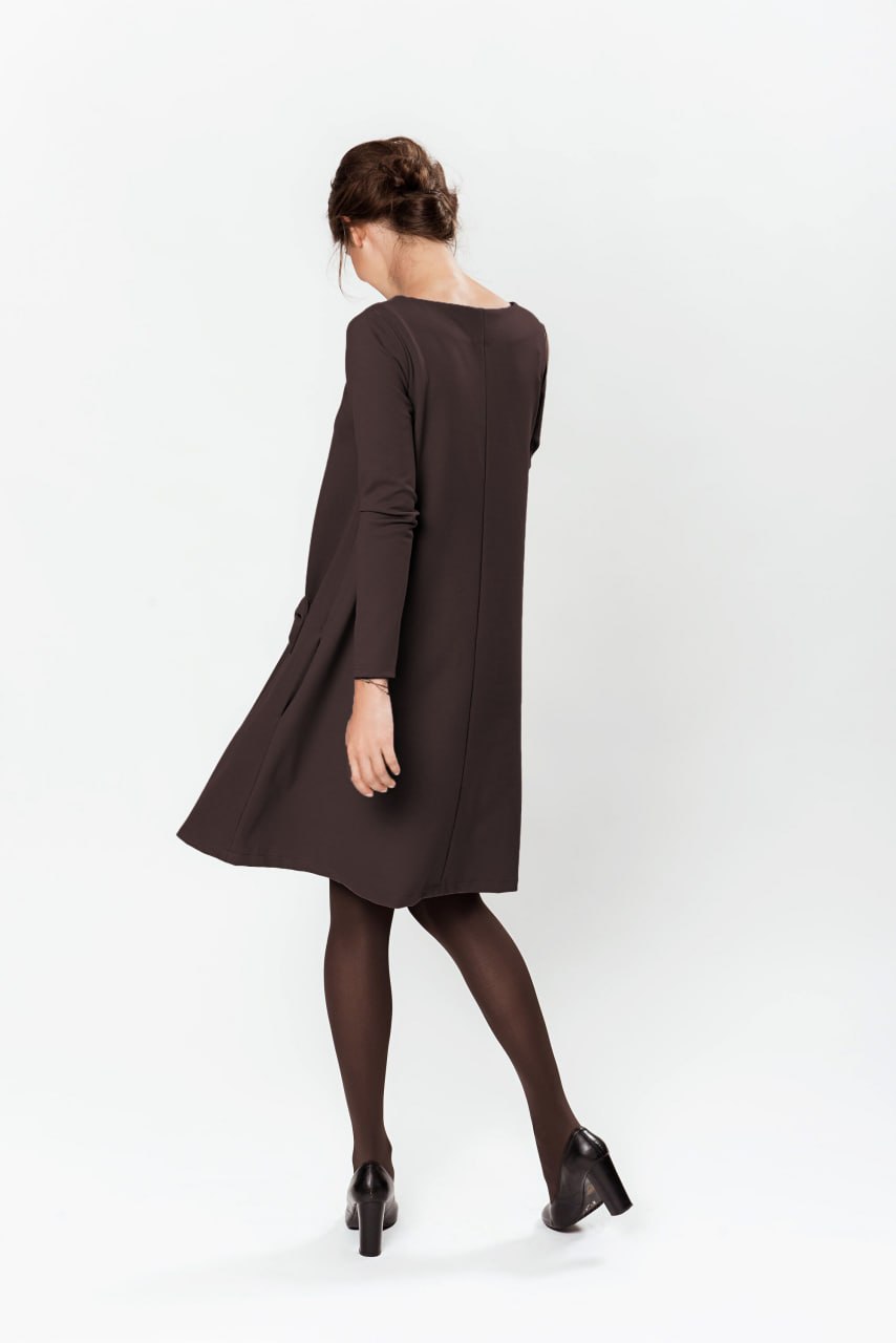 KISS — Italian Punto Milano Knit Swing Dress