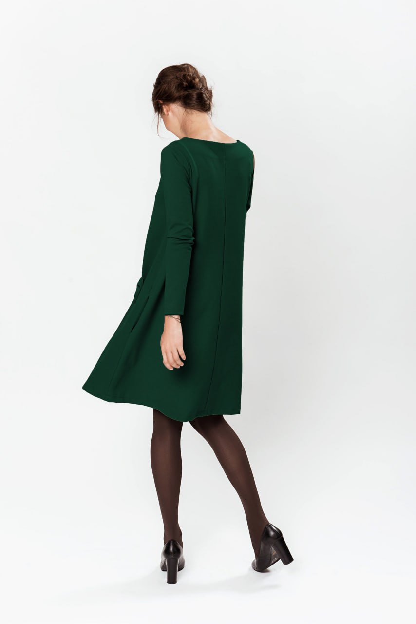 KISS — Italian Punto Milano Knit Swing Dress