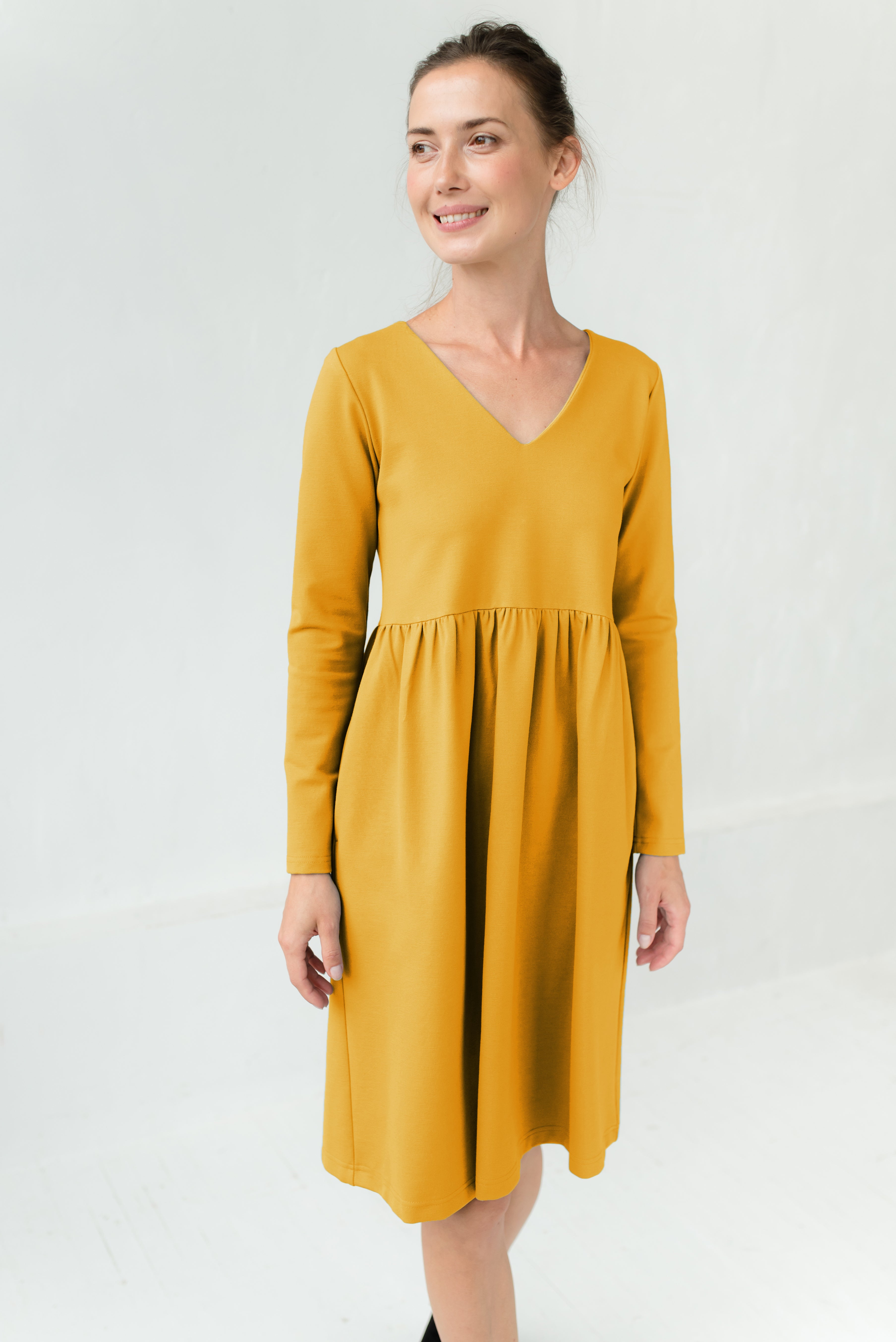 SUNSHINE — Italian Punto Milano Knit Dress