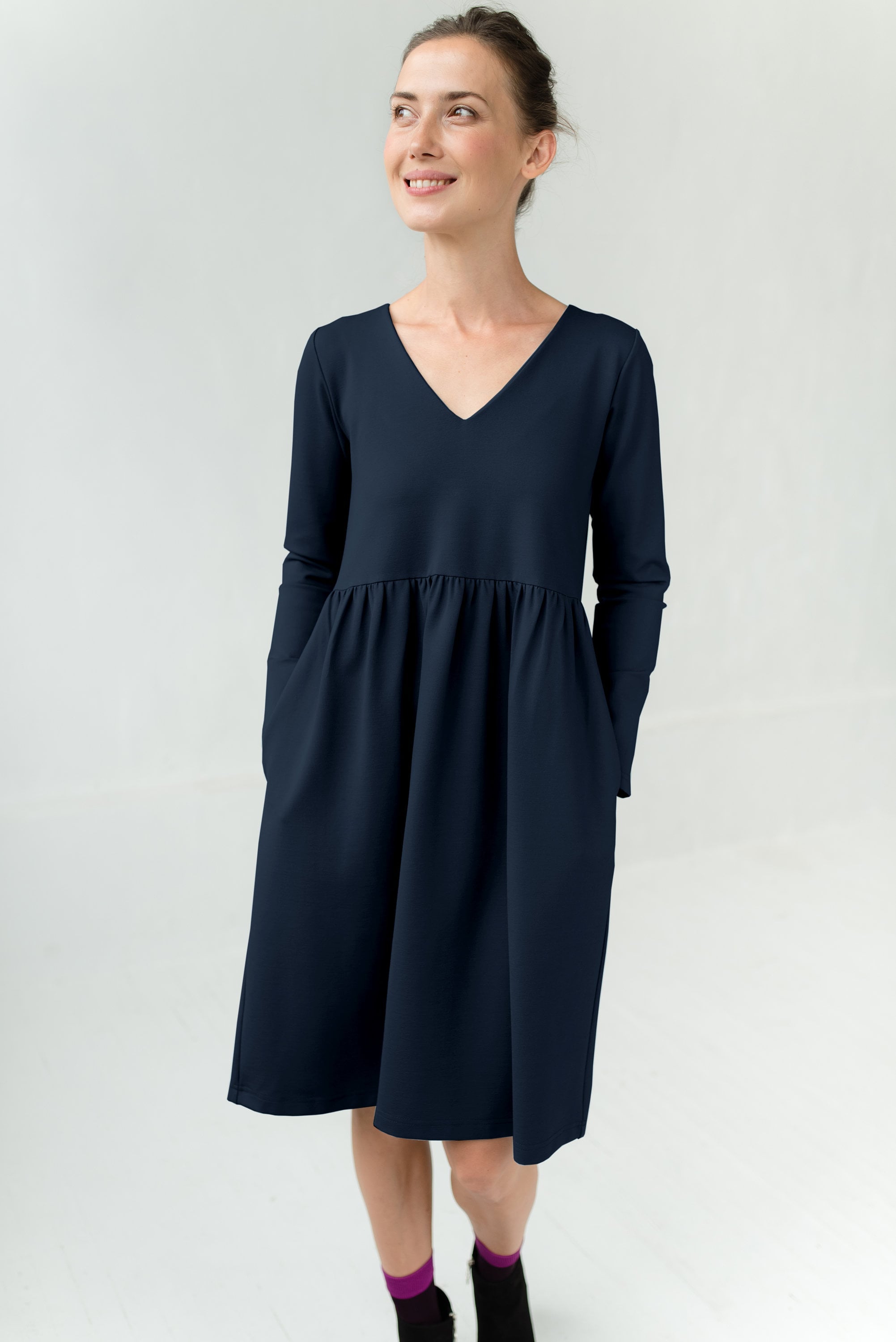 SUNSHINE — Italian Punto Milano Knit Dress