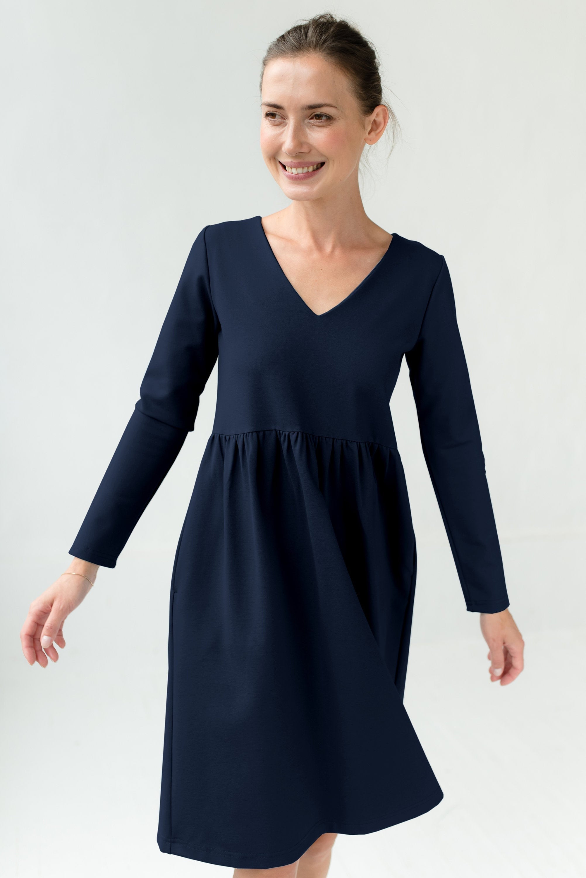 SUNSHINE — Italian Punto Milano Knit Dress
