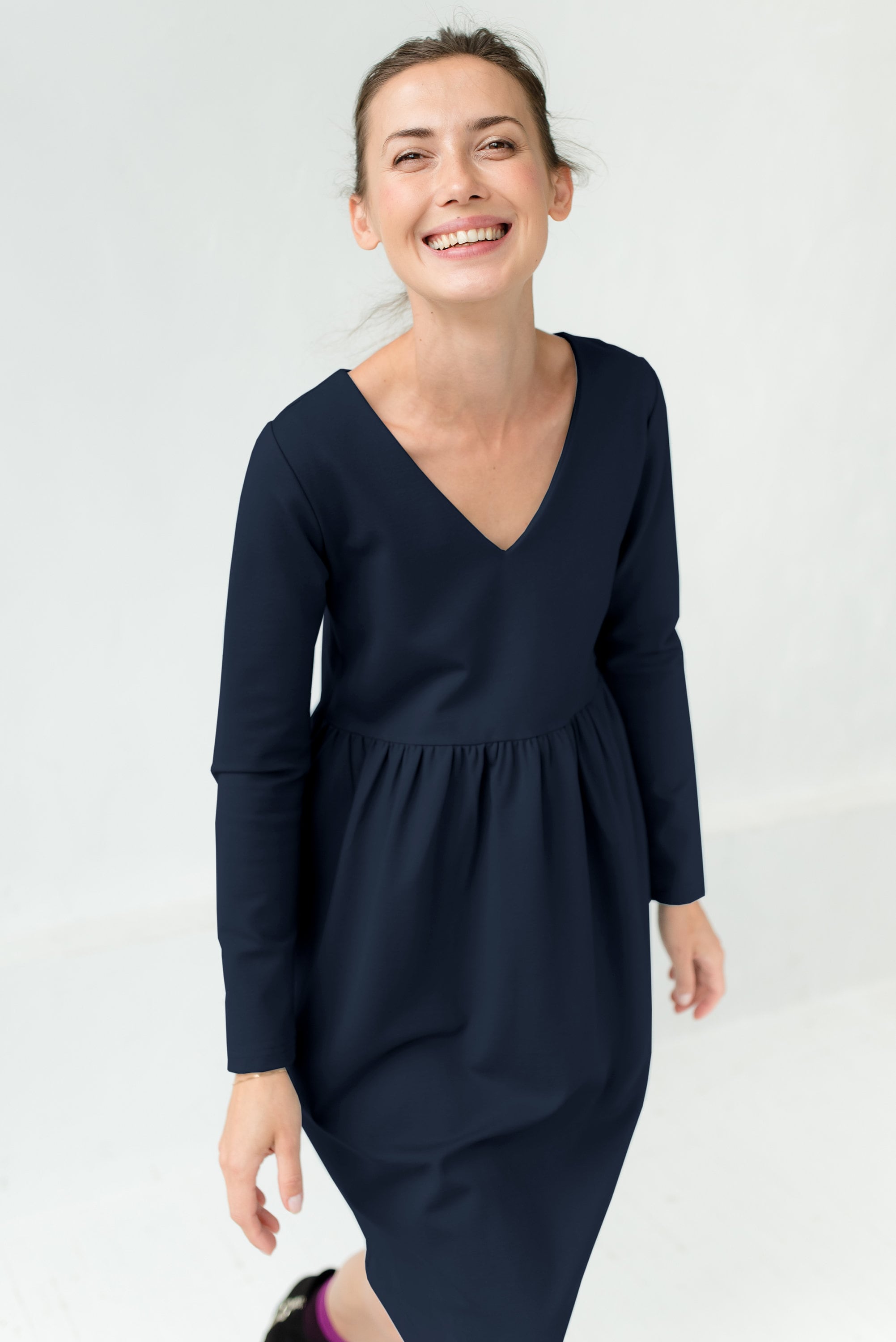 SUNSHINE — Italian Punto Milano Knit Dress