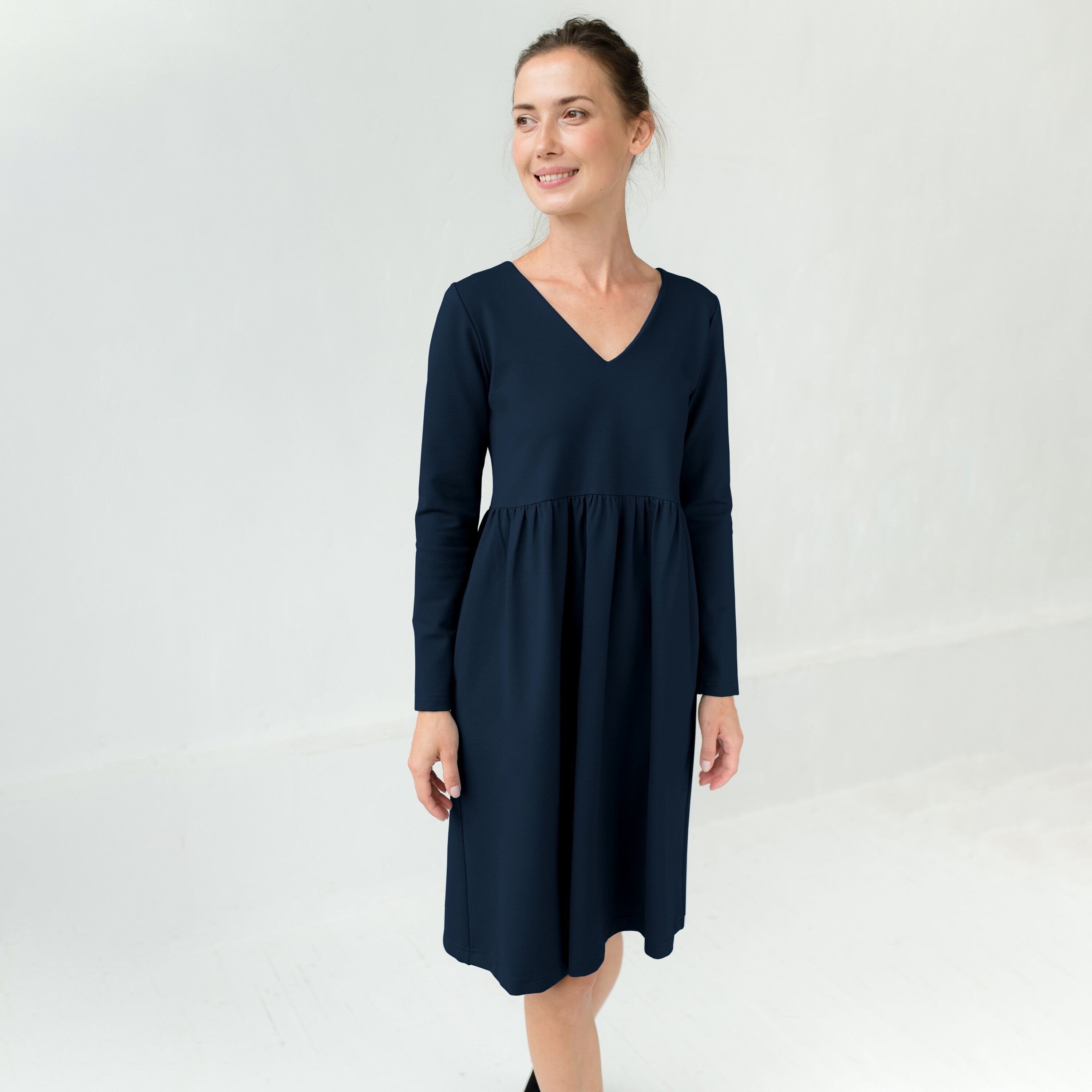SUNSHINE — Italian Punto Milano Knit Dress