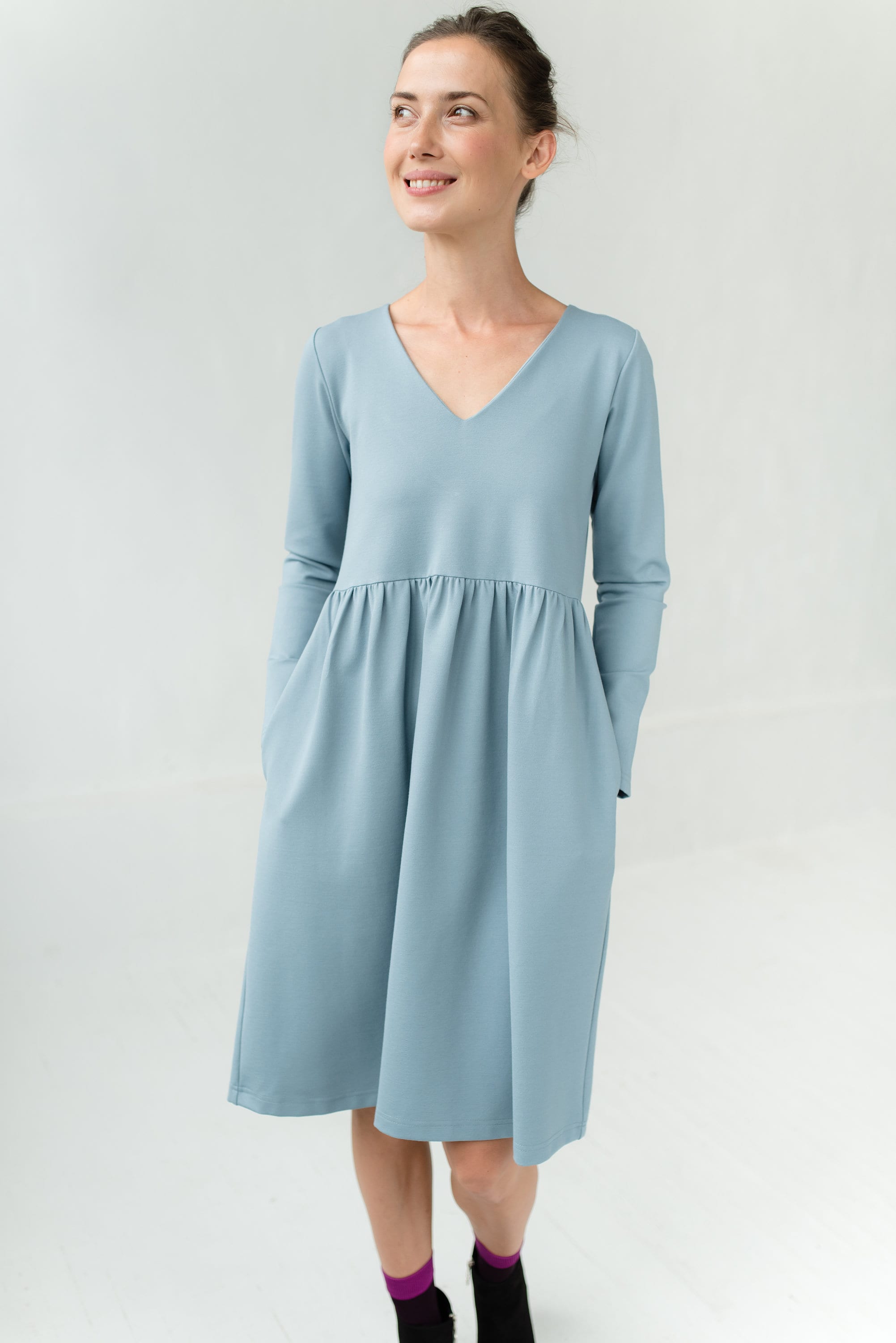 SUNSHINE — Italian Punto Milano Knit Dress