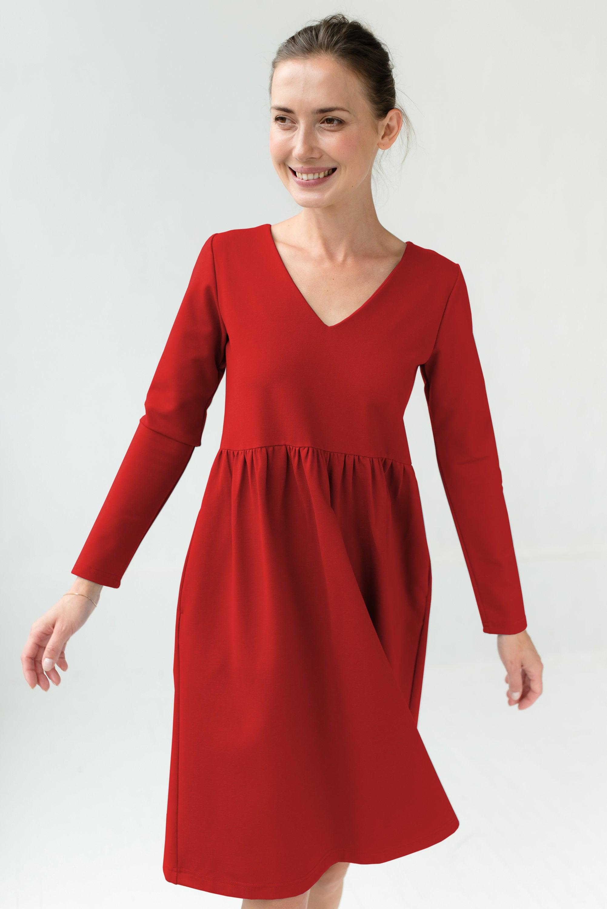 SUNSHINE — Italian Punto Milano Knit Dress
