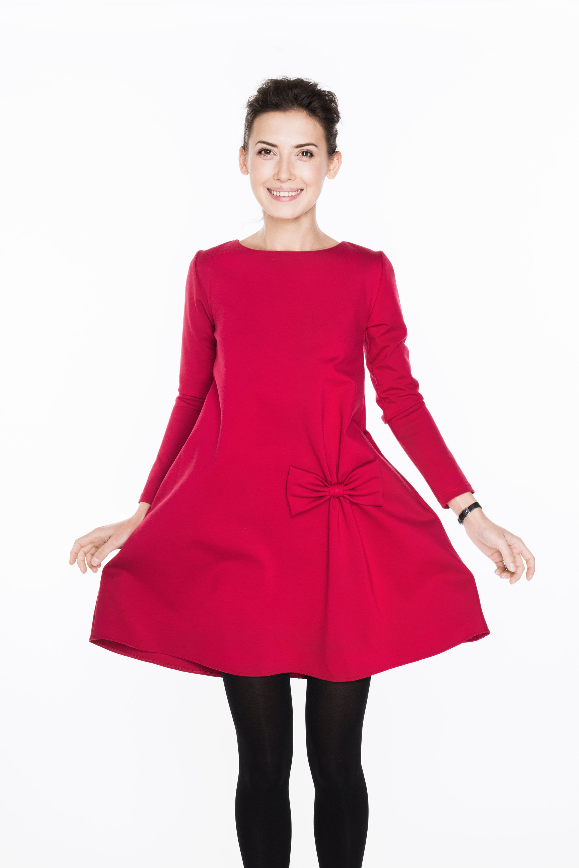 KISS — Italian Punto Milano Knit Swing Dress