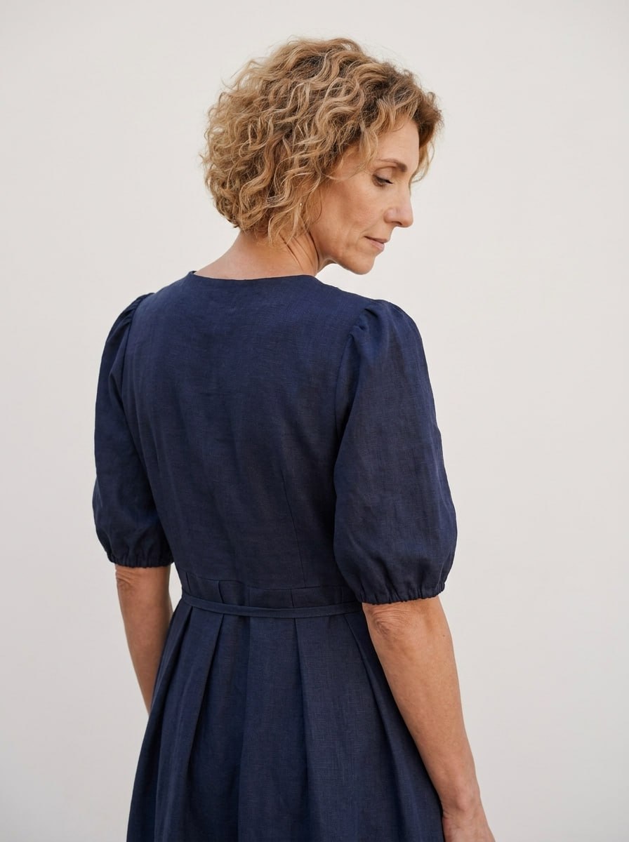 BONNIE - Linen Dress for Autumn