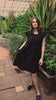 LeMuse LUNA linen dress in black – video #Color_Black