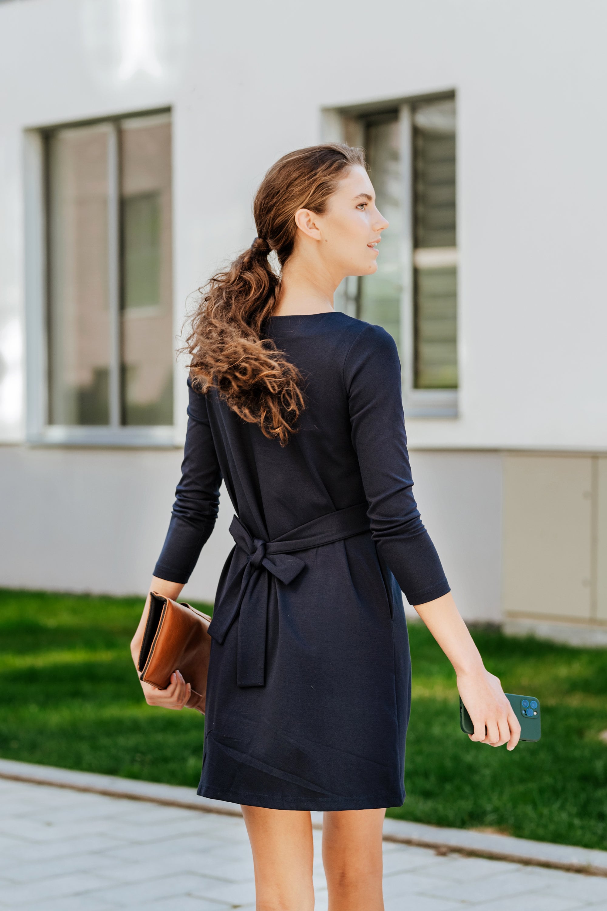 LOLITA — Italian Punto Milano Knit Dress